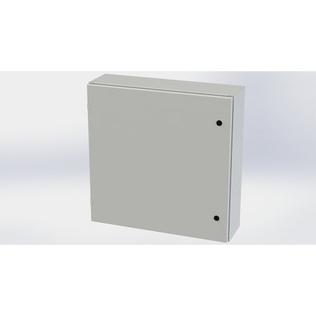 Saginaw Control & Engineering 1/4 Turn Latch Electrical Enclosures, 30 in H, 8 in D, 30 in W, NEMA 3R, 4, 12, 13, Carbon Steel SCE-30EL3008LPLG